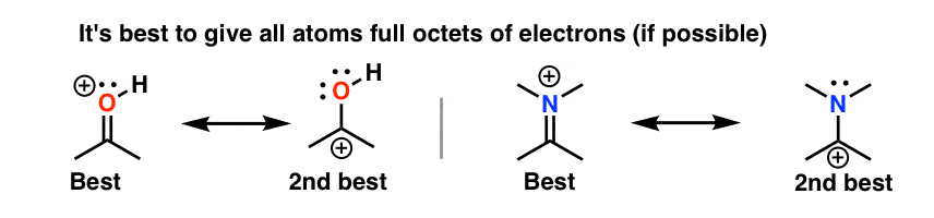 resonance form evaluation best to give atoms full octets